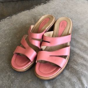 Dansko Avril pink sandals/slides/clogs 38/7.5-8.0